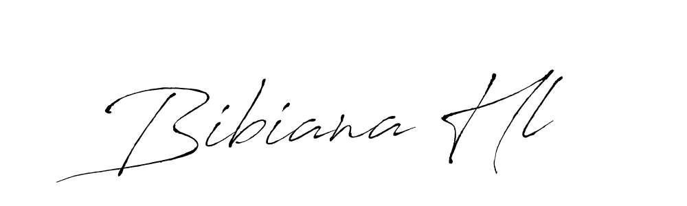 How to make Bibiana Hl signature? Antro_Vectra is a professional autograph style. Create handwritten signature for Bibiana Hl name. Bibiana Hl signature style 6 images and pictures png