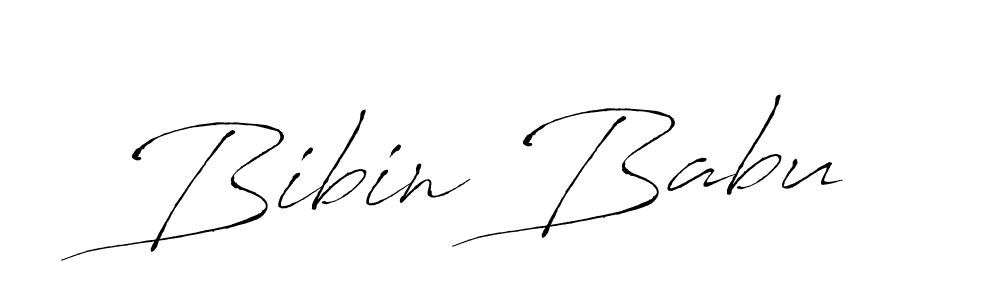 Design your own signature with our free online signature maker. With this signature software, you can create a handwritten (Antro_Vectra) signature for name Bibin Babu. Bibin Babu signature style 6 images and pictures png