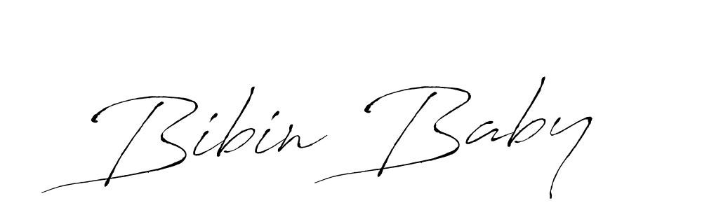 How to make Bibin Baby signature? Antro_Vectra is a professional autograph style. Create handwritten signature for Bibin Baby name. Bibin Baby signature style 6 images and pictures png