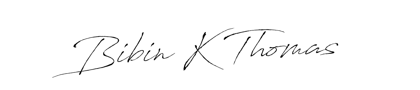 Design your own signature with our free online signature maker. With this signature software, you can create a handwritten (Antro_Vectra) signature for name Bibin K Thomas. Bibin K Thomas signature style 6 images and pictures png