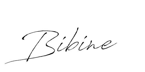 Bibine stylish signature style. Best Handwritten Sign (Antro_Vectra) for my name. Handwritten Signature Collection Ideas for my name Bibine. Bibine signature style 6 images and pictures png