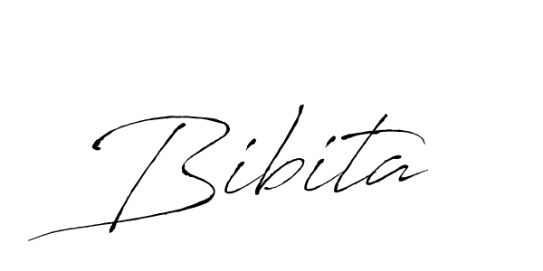 Design your own signature with our free online signature maker. With this signature software, you can create a handwritten (Antro_Vectra) signature for name Bibita. Bibita signature style 6 images and pictures png