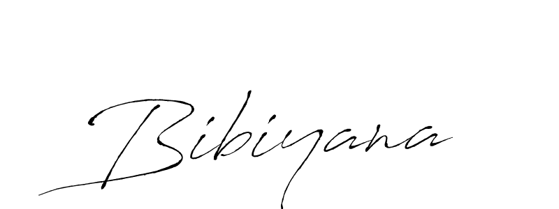 Make a beautiful signature design for name Bibiyana. With this signature (Antro_Vectra) style, you can create a handwritten signature for free. Bibiyana signature style 6 images and pictures png