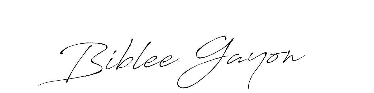 Create a beautiful signature design for name Biblee Gayon. With this signature (Antro_Vectra) fonts, you can make a handwritten signature for free. Biblee Gayon signature style 6 images and pictures png