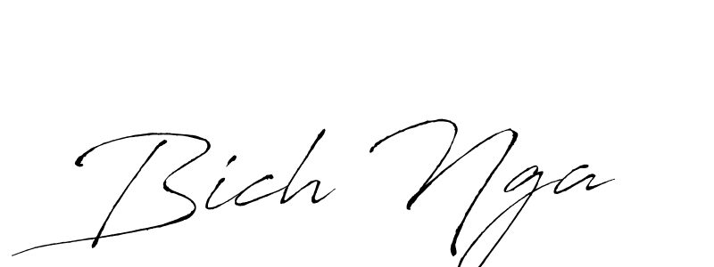 if you are searching for the best signature style for your name Bich Nga. so please give up your signature search. here we have designed multiple signature styles  using Antro_Vectra. Bich Nga signature style 6 images and pictures png