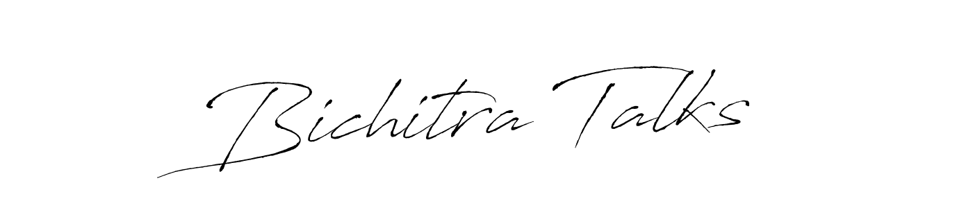 Use a signature maker to create a handwritten signature online. With this signature software, you can design (Antro_Vectra) your own signature for name Bichitra Talks. Bichitra Talks signature style 6 images and pictures png