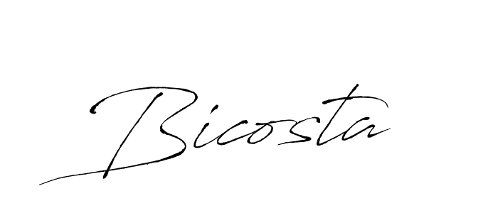 Create a beautiful signature design for name Bicosta. With this signature (Antro_Vectra) fonts, you can make a handwritten signature for free. Bicosta signature style 6 images and pictures png