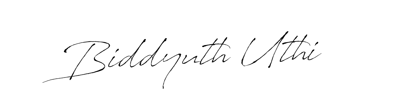 It looks lik you need a new signature style for name Biddyuth Uthi. Design unique handwritten (Antro_Vectra) signature with our free signature maker in just a few clicks. Biddyuth Uthi signature style 6 images and pictures png