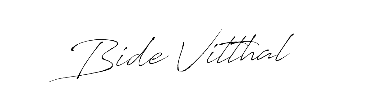 It looks lik you need a new signature style for name Bide Vitthal. Design unique handwritten (Antro_Vectra) signature with our free signature maker in just a few clicks. Bide Vitthal signature style 6 images and pictures png