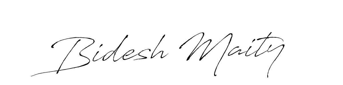 How to make Bidesh Maity name signature. Use Antro_Vectra style for creating short signs online. This is the latest handwritten sign. Bidesh Maity signature style 6 images and pictures png