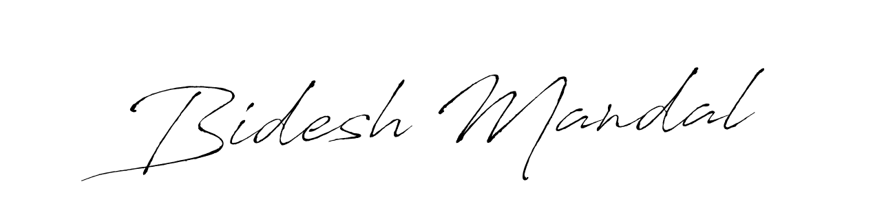 Design your own signature with our free online signature maker. With this signature software, you can create a handwritten (Antro_Vectra) signature for name Bidesh Mandal. Bidesh Mandal signature style 6 images and pictures png