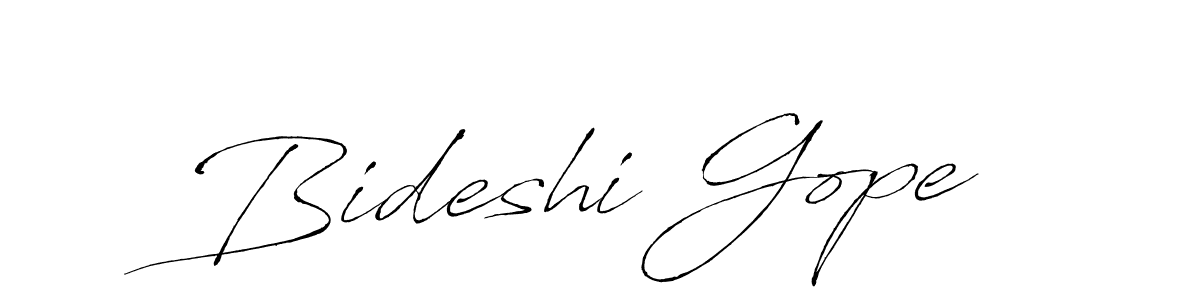 Design your own signature with our free online signature maker. With this signature software, you can create a handwritten (Antro_Vectra) signature for name Bideshi Gope. Bideshi Gope signature style 6 images and pictures png