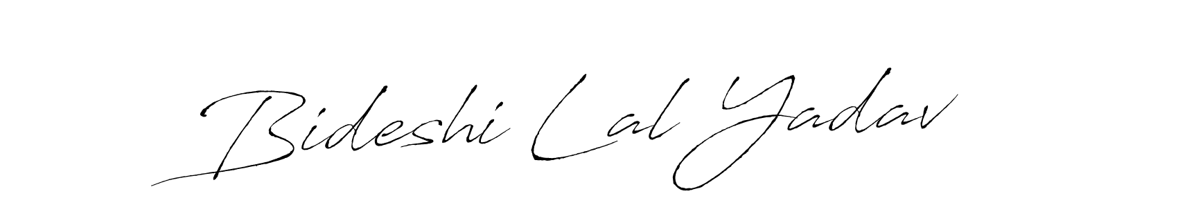 Create a beautiful signature design for name Bideshi Lal Yadav. With this signature (Antro_Vectra) fonts, you can make a handwritten signature for free. Bideshi Lal Yadav signature style 6 images and pictures png
