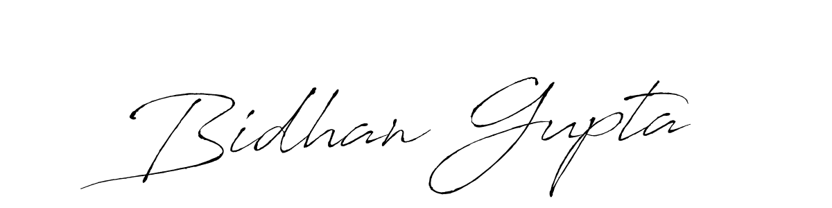 Make a beautiful signature design for name Bidhan Gupta. With this signature (Antro_Vectra) style, you can create a handwritten signature for free. Bidhan Gupta signature style 6 images and pictures png