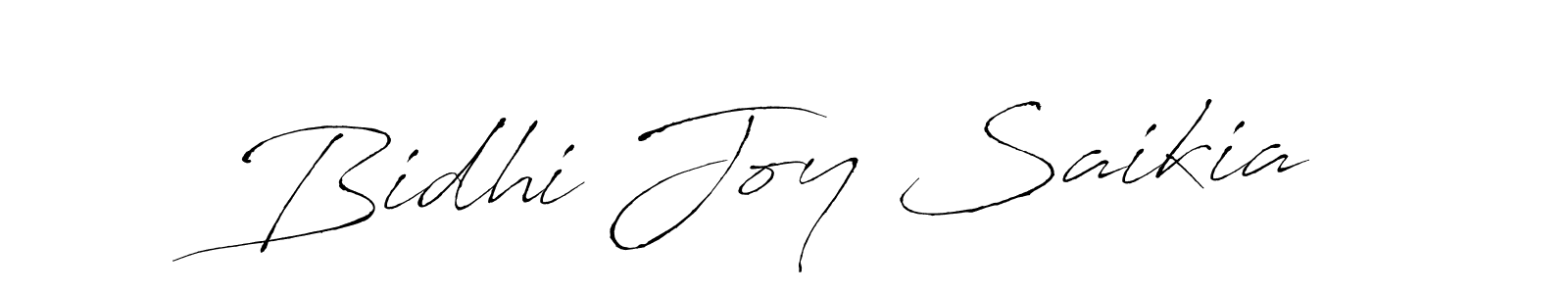 Design your own signature with our free online signature maker. With this signature software, you can create a handwritten (Antro_Vectra) signature for name Bidhi Joy Saikia. Bidhi Joy Saikia signature style 6 images and pictures png