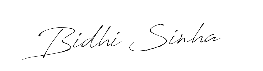 Antro_Vectra is a professional signature style that is perfect for those who want to add a touch of class to their signature. It is also a great choice for those who want to make their signature more unique. Get Bidhi Sinha name to fancy signature for free. Bidhi Sinha signature style 6 images and pictures png