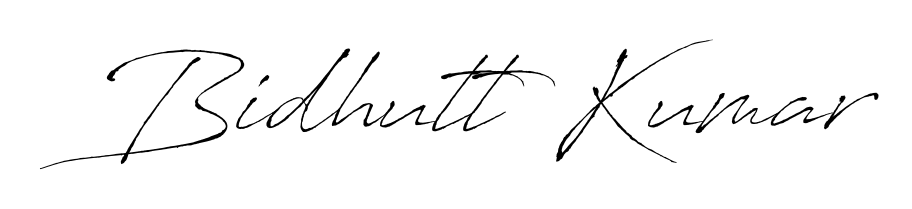 Master the art of signing with Bidhutt Kumar written in fluent Antro_Vectra script. A great template to practice and refine your handwriting. Bidhutt Kumar signature style 6 images and pictures png