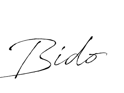 Design your own signature with our free online signature maker. With this signature software, you can create a handwritten (Antro_Vectra) signature for name Bido. Bido signature style 6 images and pictures png