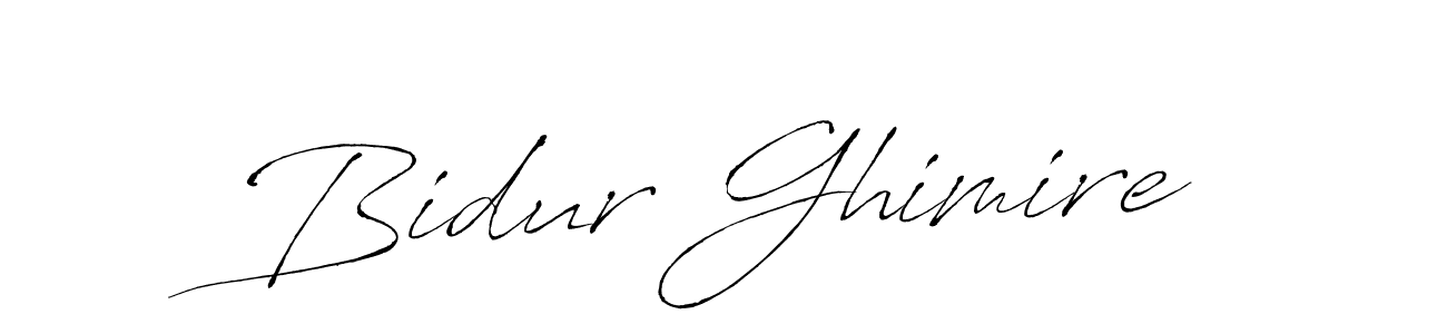 Make a beautiful signature design for name Bidur Ghimire. With this signature (Antro_Vectra) style, you can create a handwritten signature for free. Bidur Ghimire signature style 6 images and pictures png