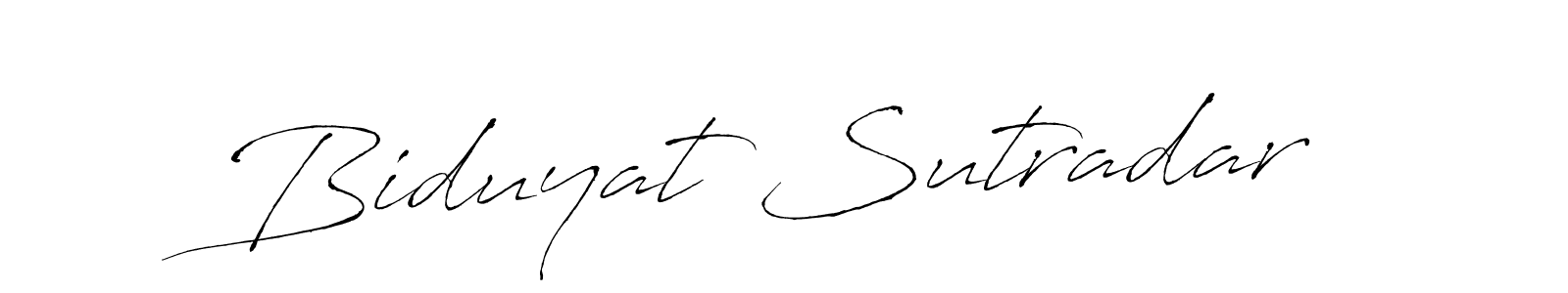 Make a beautiful signature design for name Biduyat Sutradar. With this signature (Antro_Vectra) style, you can create a handwritten signature for free. Biduyat Sutradar signature style 6 images and pictures png