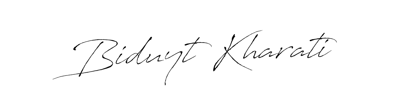 Biduyt Kharati stylish signature style. Best Handwritten Sign (Antro_Vectra) for my name. Handwritten Signature Collection Ideas for my name Biduyt Kharati. Biduyt Kharati signature style 6 images and pictures png