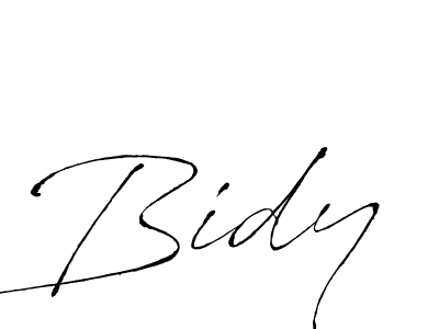 How to make Bidy signature? Antro_Vectra is a professional autograph style. Create handwritten signature for Bidy name. Bidy signature style 6 images and pictures png