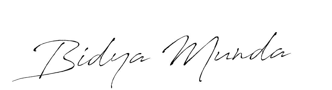 It looks lik you need a new signature style for name Bidya Munda. Design unique handwritten (Antro_Vectra) signature with our free signature maker in just a few clicks. Bidya Munda signature style 6 images and pictures png