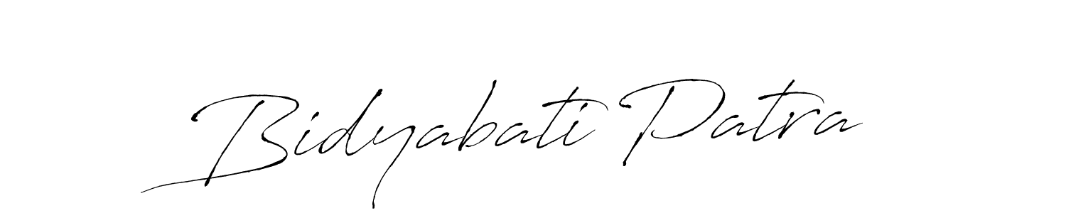 The best way (Antro_Vectra) to make a short signature is to pick only two or three words in your name. The name Bidyabati Patra include a total of six letters. For converting this name. Bidyabati Patra signature style 6 images and pictures png