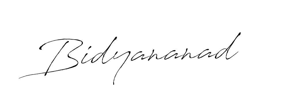 Create a beautiful signature design for name Bidyananad. With this signature (Antro_Vectra) fonts, you can make a handwritten signature for free. Bidyananad signature style 6 images and pictures png