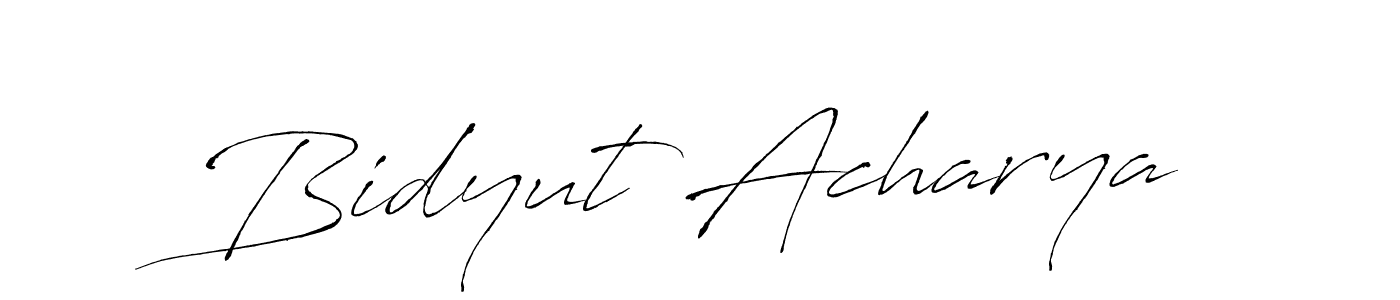 if you are searching for the best signature style for your name Bidyut Acharya. so please give up your signature search. here we have designed multiple signature styles  using Antro_Vectra. Bidyut Acharya signature style 6 images and pictures png
