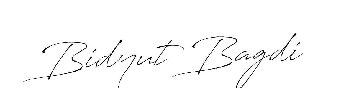 Use a signature maker to create a handwritten signature online. With this signature software, you can design (Antro_Vectra) your own signature for name Bidyut Bagdi. Bidyut Bagdi signature style 6 images and pictures png