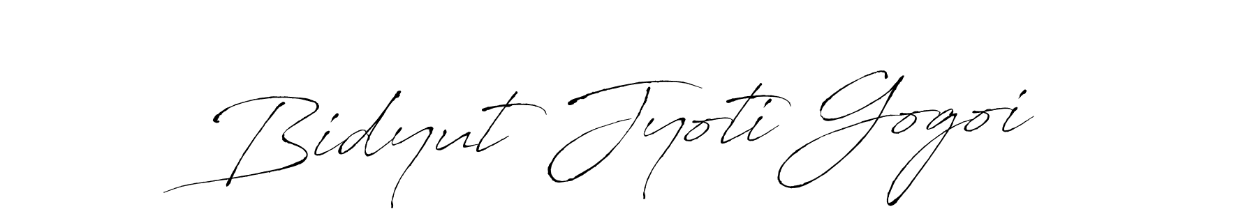 Bidyut Jyoti Gogoi stylish signature style. Best Handwritten Sign (Antro_Vectra) for my name. Handwritten Signature Collection Ideas for my name Bidyut Jyoti Gogoi. Bidyut Jyoti Gogoi signature style 6 images and pictures png