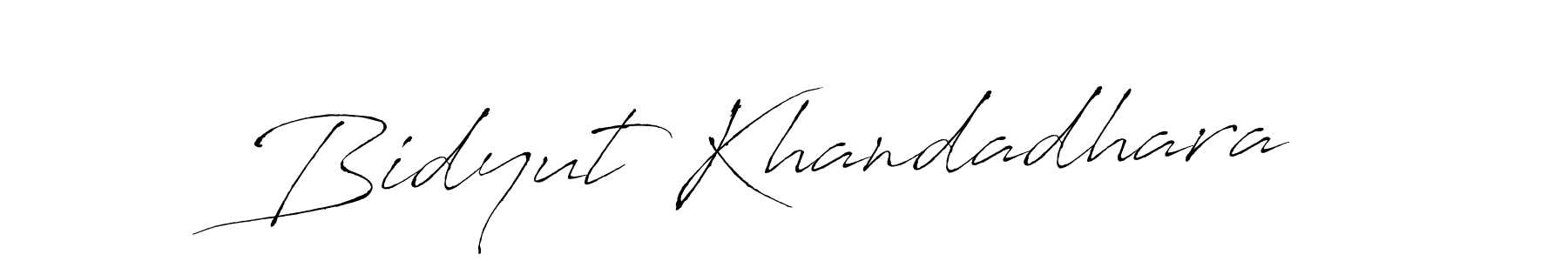 Design your own signature with our free online signature maker. With this signature software, you can create a handwritten (Antro_Vectra) signature for name Bidyut Khandadhara. Bidyut Khandadhara signature style 6 images and pictures png
