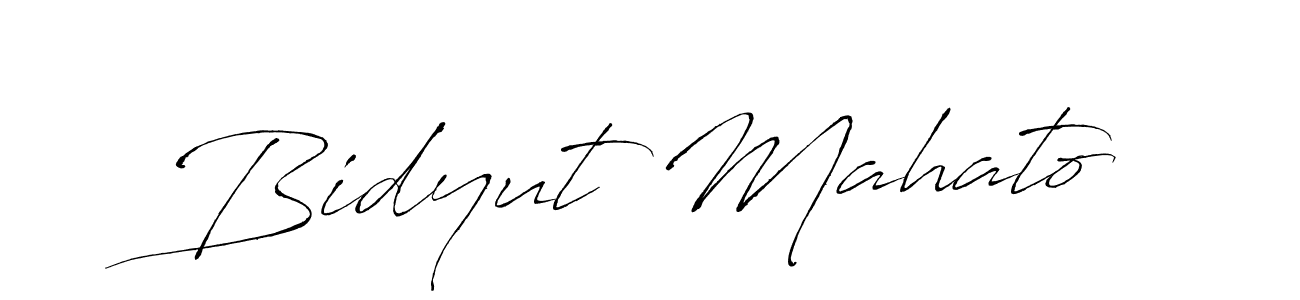 Design your own signature with our free online signature maker. With this signature software, you can create a handwritten (Antro_Vectra) signature for name Bidyut Mahato. Bidyut Mahato signature style 6 images and pictures png