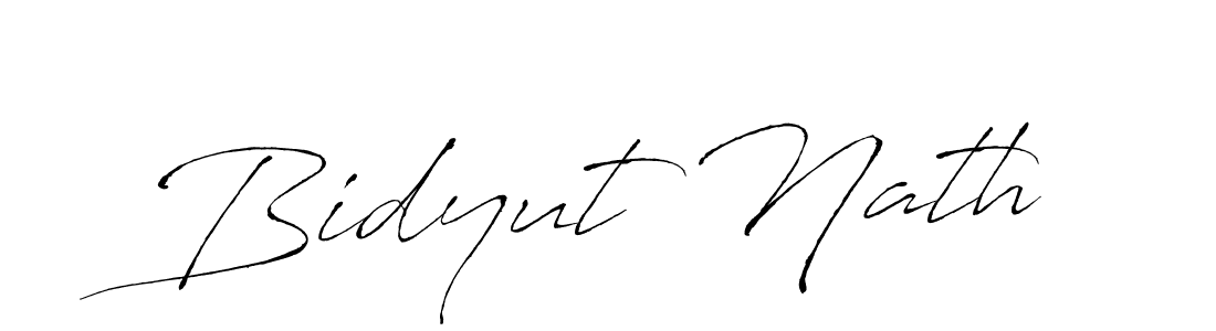 Bidyut Nath stylish signature style. Best Handwritten Sign (Antro_Vectra) for my name. Handwritten Signature Collection Ideas for my name Bidyut Nath. Bidyut Nath signature style 6 images and pictures png