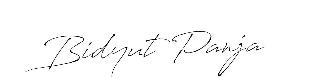 Bidyut Panja stylish signature style. Best Handwritten Sign (Antro_Vectra) for my name. Handwritten Signature Collection Ideas for my name Bidyut Panja. Bidyut Panja signature style 6 images and pictures png