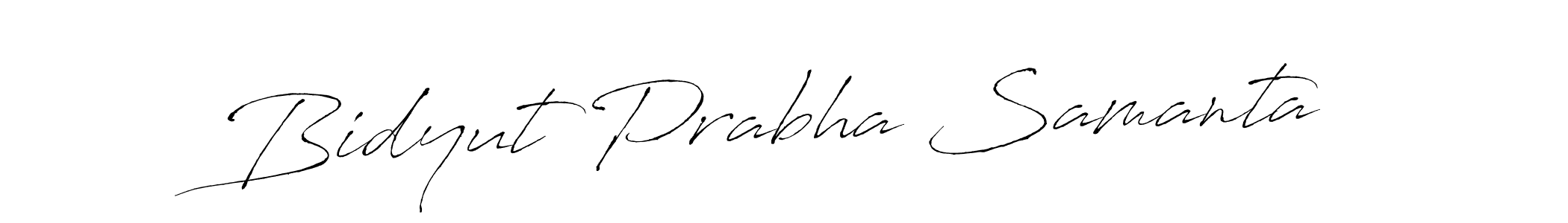 How to make Bidyut Prabha Samanta signature? Antro_Vectra is a professional autograph style. Create handwritten signature for Bidyut Prabha Samanta name. Bidyut Prabha Samanta signature style 6 images and pictures png