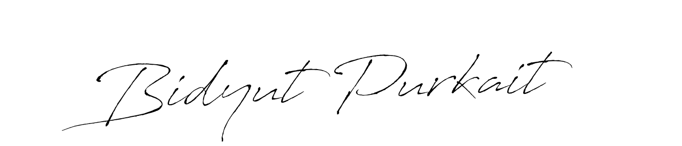 How to make Bidyut Purkait signature? Antro_Vectra is a professional autograph style. Create handwritten signature for Bidyut Purkait name. Bidyut Purkait signature style 6 images and pictures png