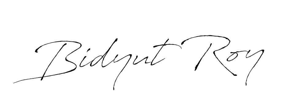 Design your own signature with our free online signature maker. With this signature software, you can create a handwritten (Antro_Vectra) signature for name Bidyut Roy. Bidyut Roy signature style 6 images and pictures png