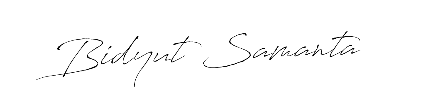 Design your own signature with our free online signature maker. With this signature software, you can create a handwritten (Antro_Vectra) signature for name Bidyut Samanta. Bidyut Samanta signature style 6 images and pictures png