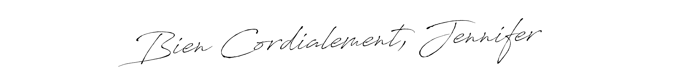 Also we have Bien Cordialement, Jennifer name is the best signature style. Create professional handwritten signature collection using Antro_Vectra autograph style. Bien Cordialement, Jennifer signature style 6 images and pictures png