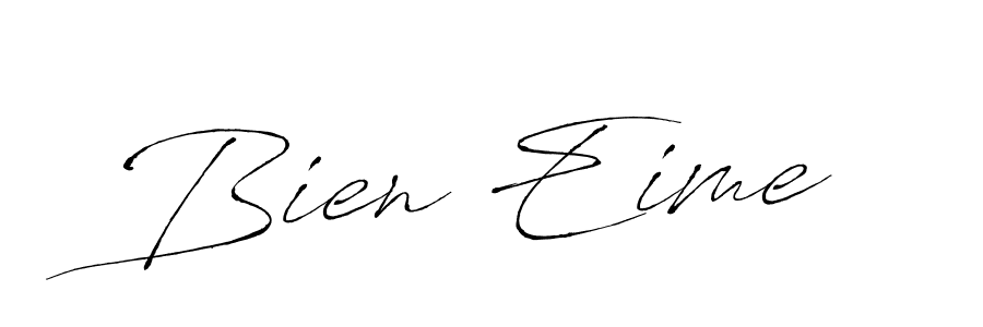 Make a beautiful signature design for name Bien Eime. With this signature (Antro_Vectra) style, you can create a handwritten signature for free. Bien Eime signature style 6 images and pictures png