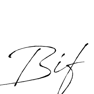 How to make Bif name signature. Use Antro_Vectra style for creating short signs online. This is the latest handwritten sign. Bif signature style 6 images and pictures png
