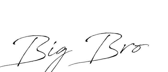 Big Bro stylish signature style. Best Handwritten Sign (Antro_Vectra) for my name. Handwritten Signature Collection Ideas for my name Big Bro. Big Bro signature style 6 images and pictures png