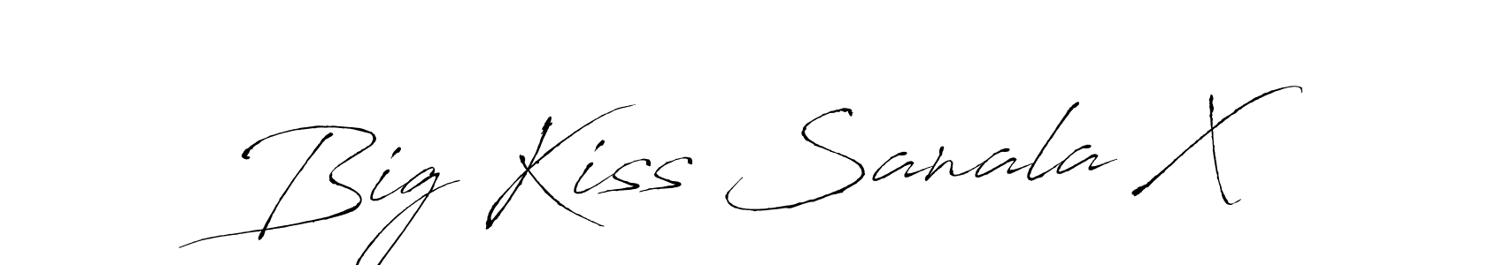 Also we have Big Kiss Sanala X name is the best signature style. Create professional handwritten signature collection using Antro_Vectra autograph style. Big Kiss Sanala X signature style 6 images and pictures png