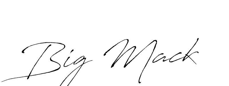 Use a signature maker to create a handwritten signature online. With this signature software, you can design (Antro_Vectra) your own signature for name Big Mack. Big Mack signature style 6 images and pictures png