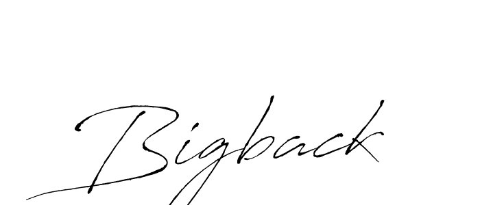 Once you've used our free online signature maker to create your best signature Antro_Vectra style, it's time to enjoy all of the benefits that Bigback name signing documents. Bigback signature style 6 images and pictures png