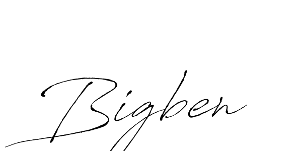 Design your own signature with our free online signature maker. With this signature software, you can create a handwritten (Antro_Vectra) signature for name Bigben. Bigben signature style 6 images and pictures png