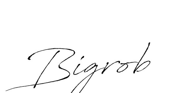 Once you've used our free online signature maker to create your best signature Antro_Vectra style, it's time to enjoy all of the benefits that Bigrob name signing documents. Bigrob signature style 6 images and pictures png