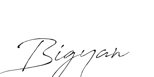 Also we have Bigyan name is the best signature style. Create professional handwritten signature collection using Antro_Vectra autograph style. Bigyan signature style 6 images and pictures png